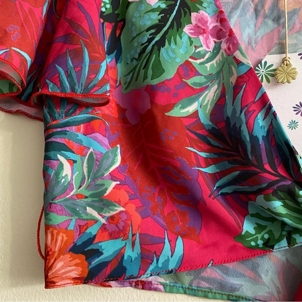 Show Me Your MuMu Pink Tropical Floral Crop and Shorts Set